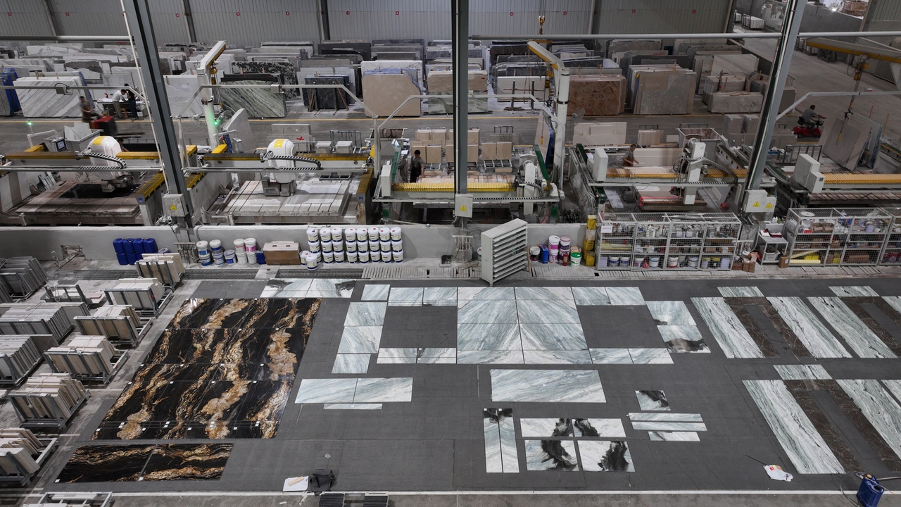 Professional stone installation and quality control process