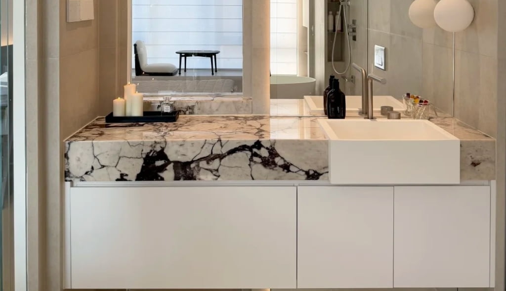 Calacatta Viola Bathroom Pairing Guide