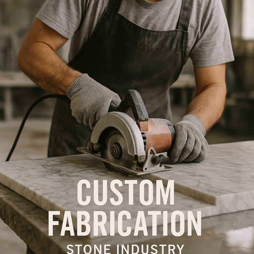 Custom stone fabrication per BOQ and drawings